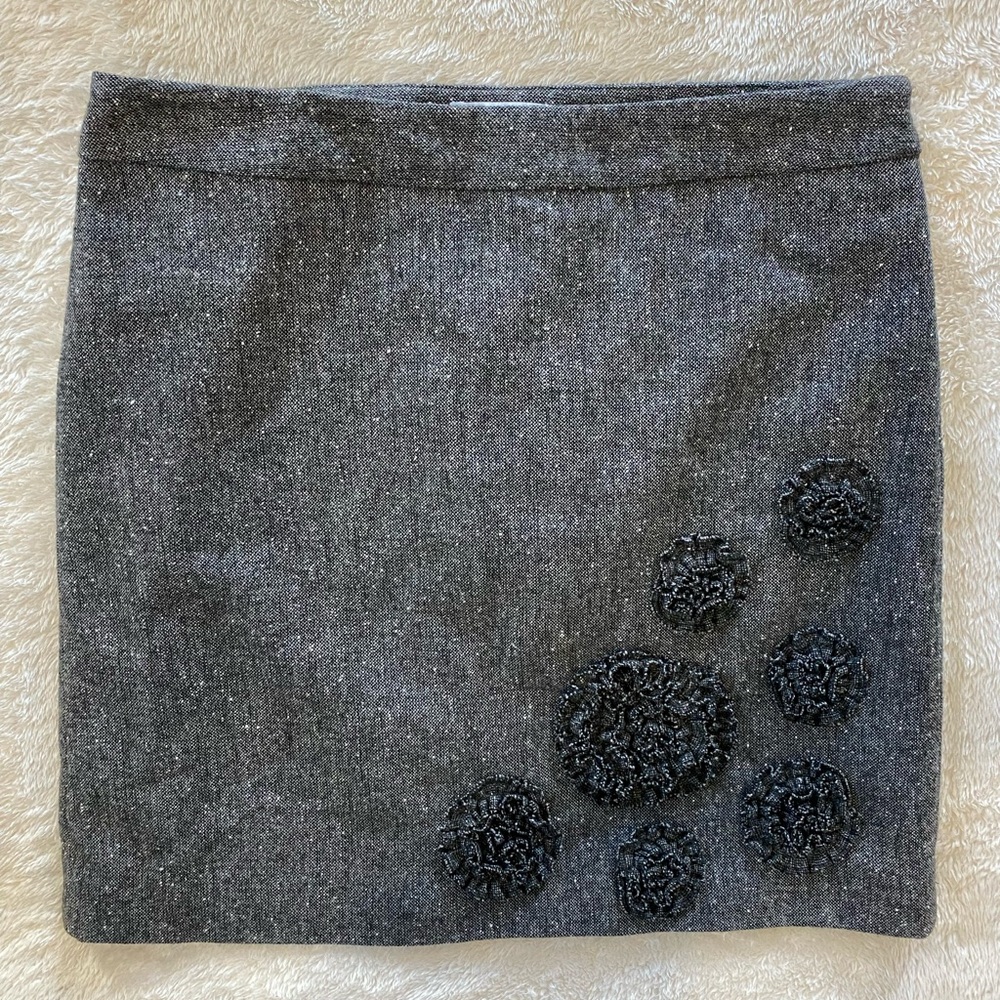 Ann Taylor Loft Women’s Gray Pattern Skirt Size 4